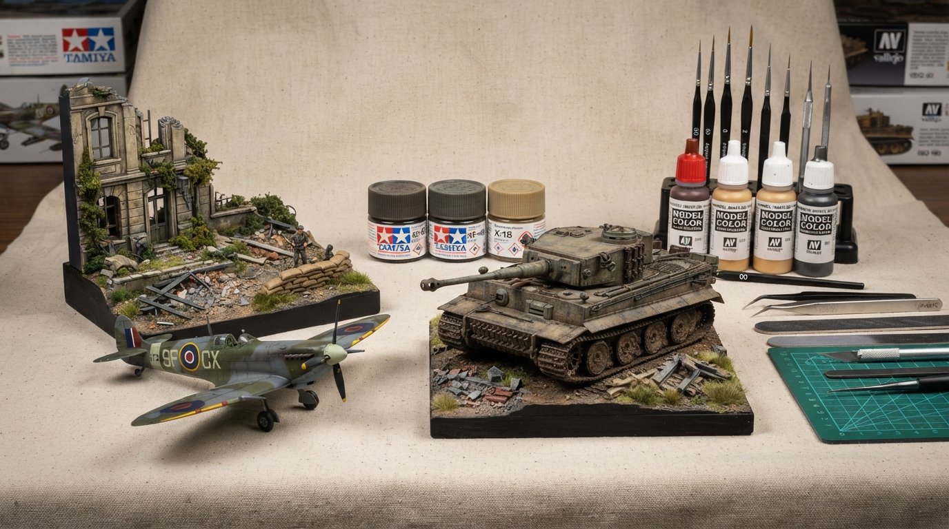 Hero Gesunkene Ruderboote im Maßstab 1:35 (Resin-Modellbausatz)